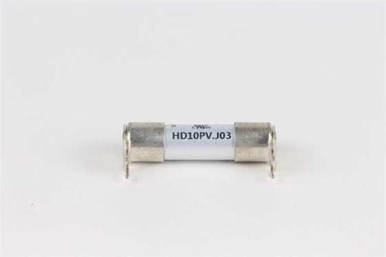 10x38mm Seramik Sigorta Yüksek Voltajlı HD10D.J03 Lehim Plakalı Montaj Sigortası UL Sertifikalı Çin Malı