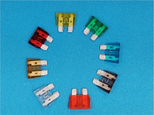 Bakır Kalay Kaplama PBT Mini LED Araba Blade Sigorta 1A-40A Anma Akımı