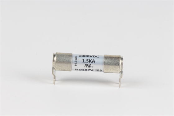 Yüksek Kesme Kapasiteli Dissmann Sigorta 10x38mm, İki Pimli Seramik Sigorta UL Sertifikalı