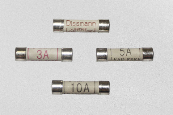 240VAC Siyah Fiş Üst Sigorta, Bs1362 Sigorta 10a Seramik Malzeme